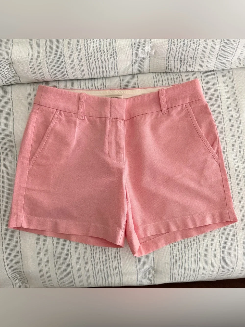 J. Crew Pink Cotton Blend Bermuda Shorts